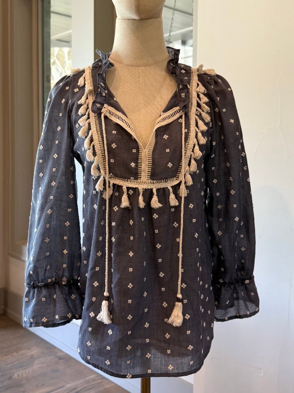 Anthropologie Maeve Sawyer Peasant Blouse